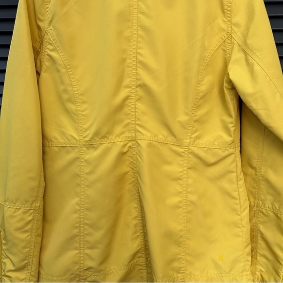 Hurley Bright Yellow Windbreaker Jacket, Double Breasted, Size Small - Picture 12 of 14
